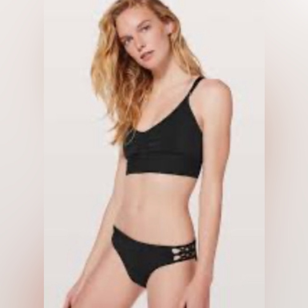 Lululemon coastline bikini top black 8